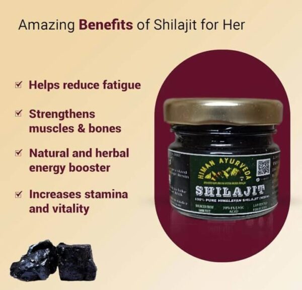Gold Resin Shilajit 10+10gm (Combo pack) (200gm Ashwagandha powder pack free) - Image 7