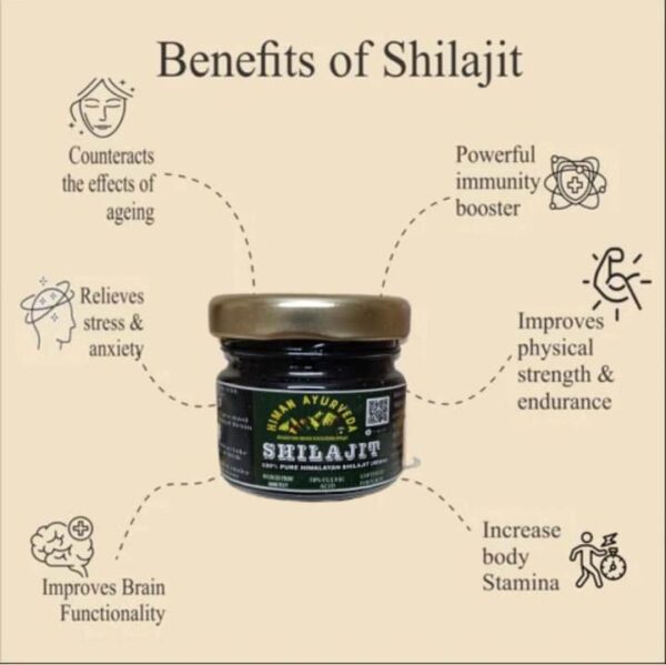 Gold Resin Shilajit 10+10gm (Combo pack) (200gm Ashwagandha powder pack free) - Image 10