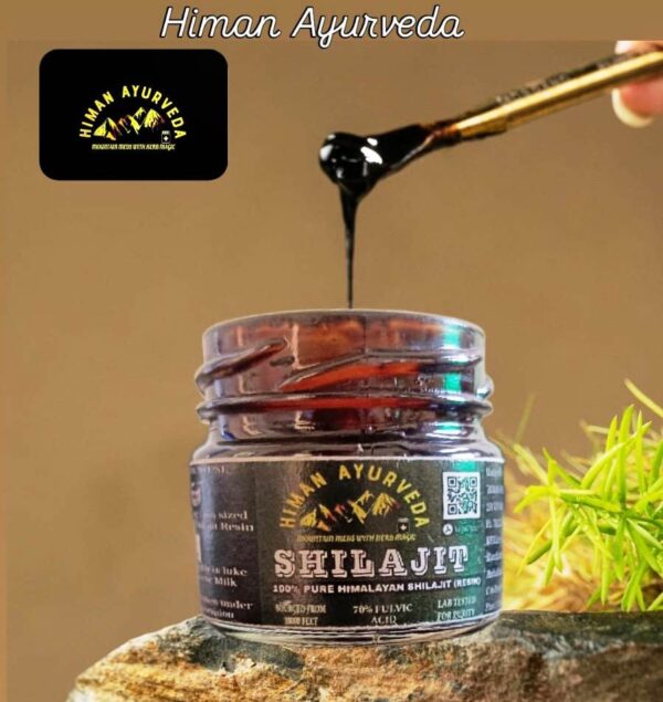 Gold Resin Shilajit 10+10gm (Combo pack) (200gm Ashwagandha powder pack free) - Image 2